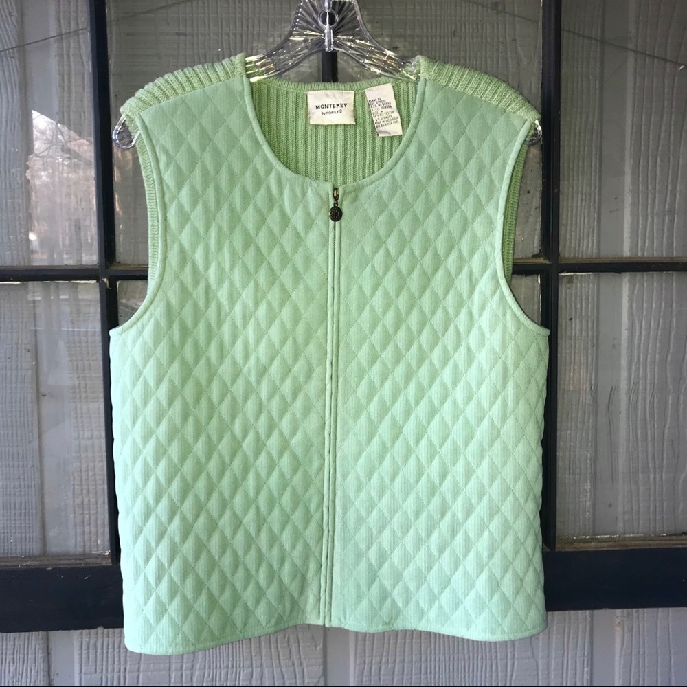 Koret Mint Green Quilted Vest